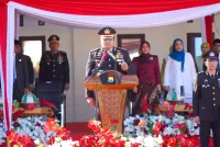 Polres Selayar Gelar Upacara dan Syukuran, Wabup Muhtar Tegaskan Komitmen Bersama Jaga Keamanan dan Pembangunan