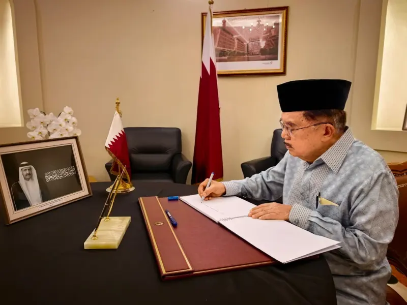 Jusuf Kalla dan Tokoh Nasional Pimpin Belasungkawa untuk Mendiang Amir Qatar Sheikh Hamad bin Khalifa Al Thani