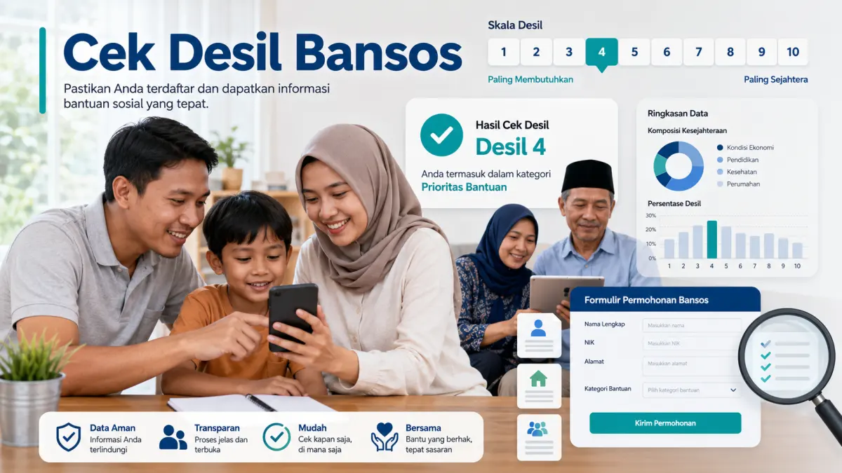 Panduan Lengkap Cek Desil Bansos 2026 Online Hanya dengan NIK KTP