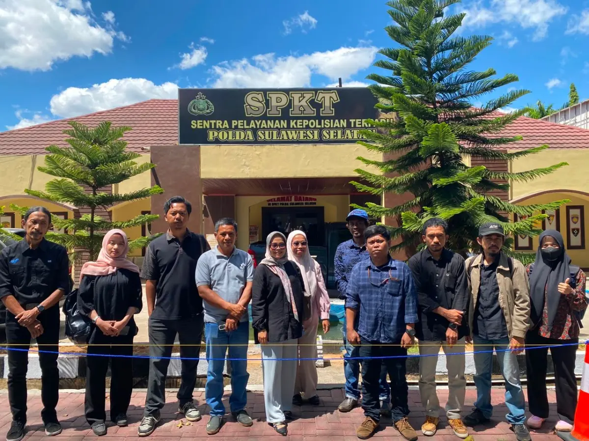 Kekerasan Penggusuran Paksa Proyek Strategis Nasional: Petani Laoli dan Pendamping Hukum Laporkan Aparat ke Polda Sulsel