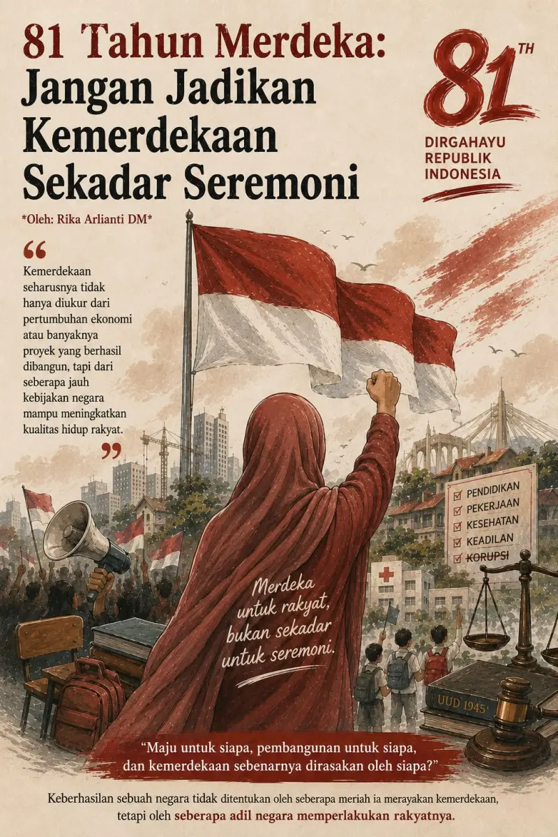 81 Tahun Merdeka: Jangan Jadikan Kemerdekaan Sekadar Seremoni