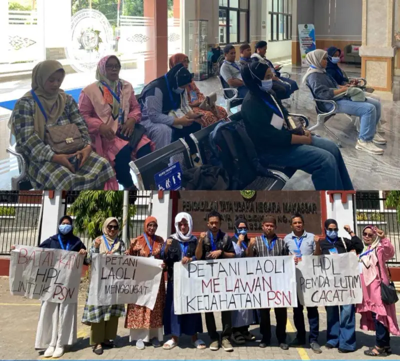 Petani Laoli Tetap Melawan, Gugatan Tata Usaha Negara Terhadap HPL Pemerintah Luwu Timur