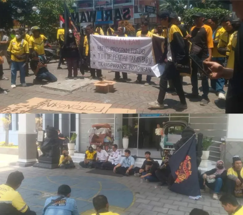 Aksi WAKANDA Yogyakarta Soroti Tarif, Potongan Aplikasi hingga Kemitraan Ojol