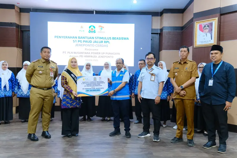 Tingkatkan Kualitas Pendidikan Usia Dini, PLN NP Punagaya Beri Beasiswa S1 bagi Guru PAUD Jeneponto