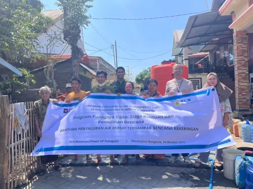 PLN NP UP Punagaya Salurkan 50 Meter Kubik Air Bersih Atasi Kekeringan Ekstrem di Jeneponto