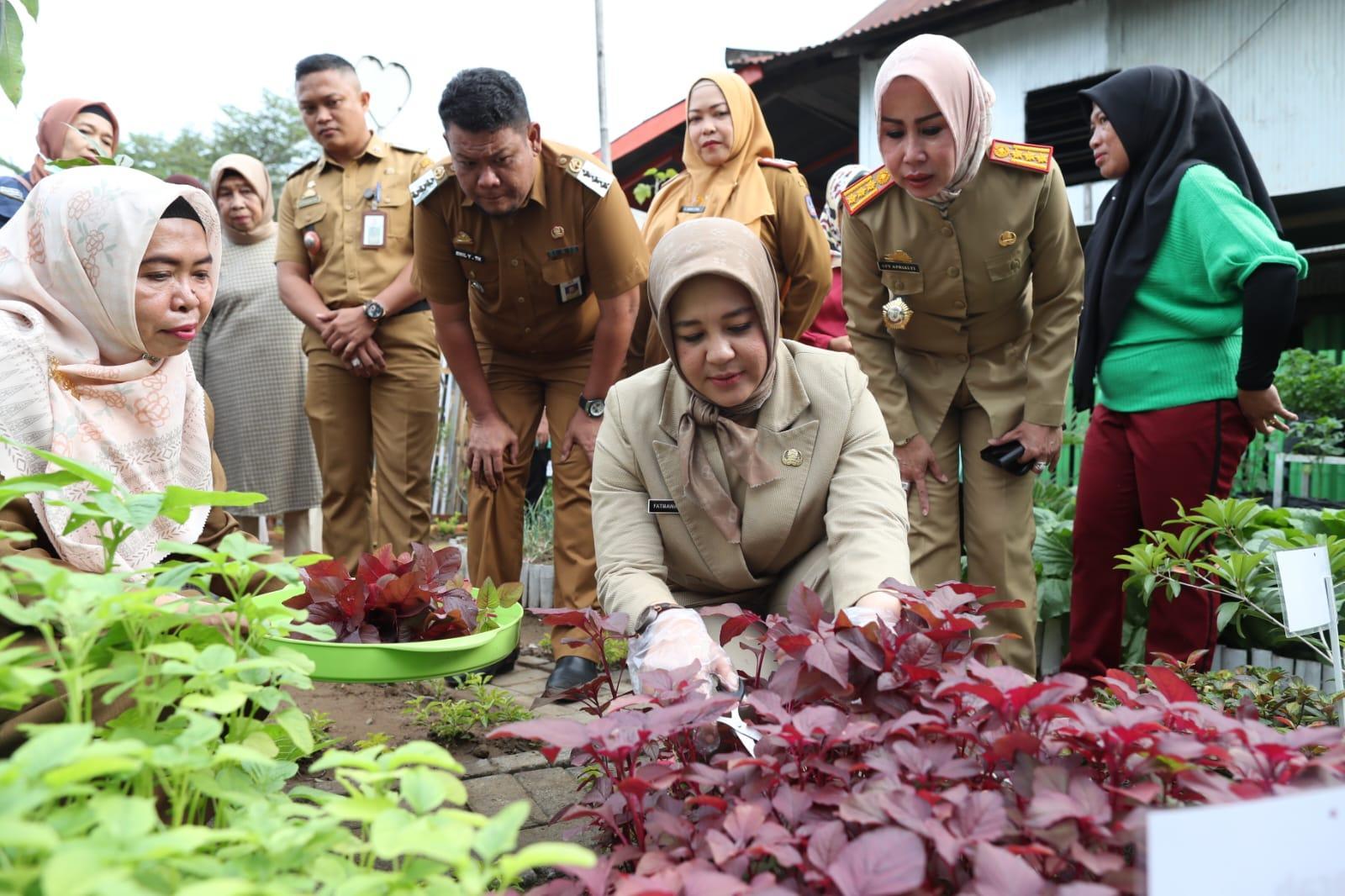 Fatmawati Rusdi Apresiasi Kreatifitas Masyarakat saat Memantau Kesiapan Lomba Kelurahan Tingkat Kabupaten Kota 2023