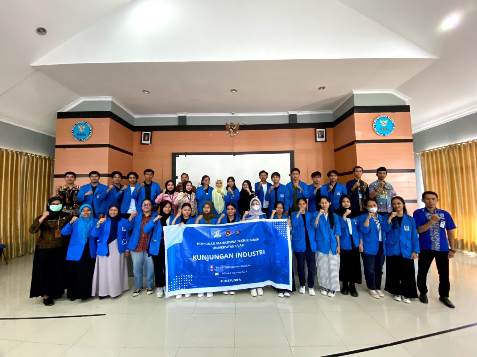 Mahasiswa Teknik Kimia Unifa Mengunjungi Balai Rehabilitasi BNN Baddoka, Melihat Lebih Dekat Bahaya Narkoba