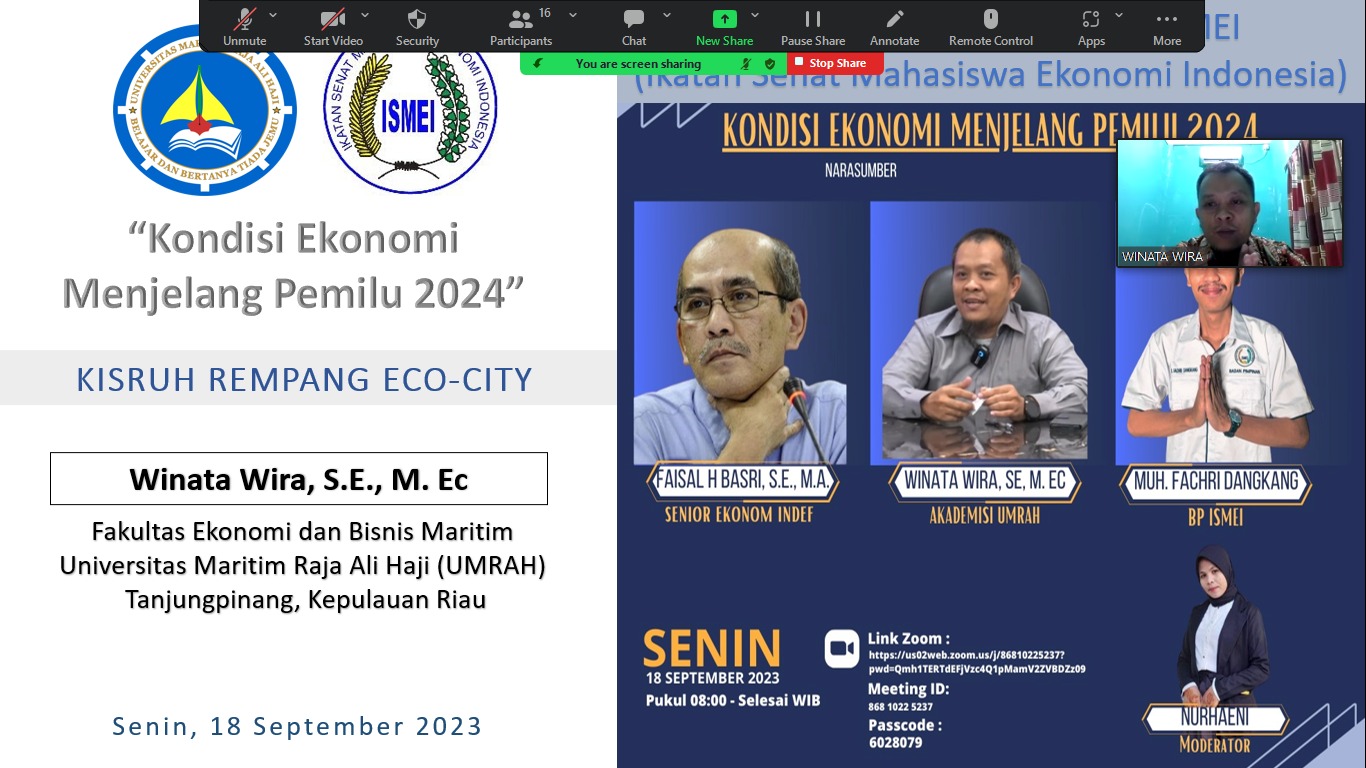 Indonesia Jelang Pemilu 2024, ISMEI: Ekonomi Indonesia Sedang Tidak Baik-baik Saja