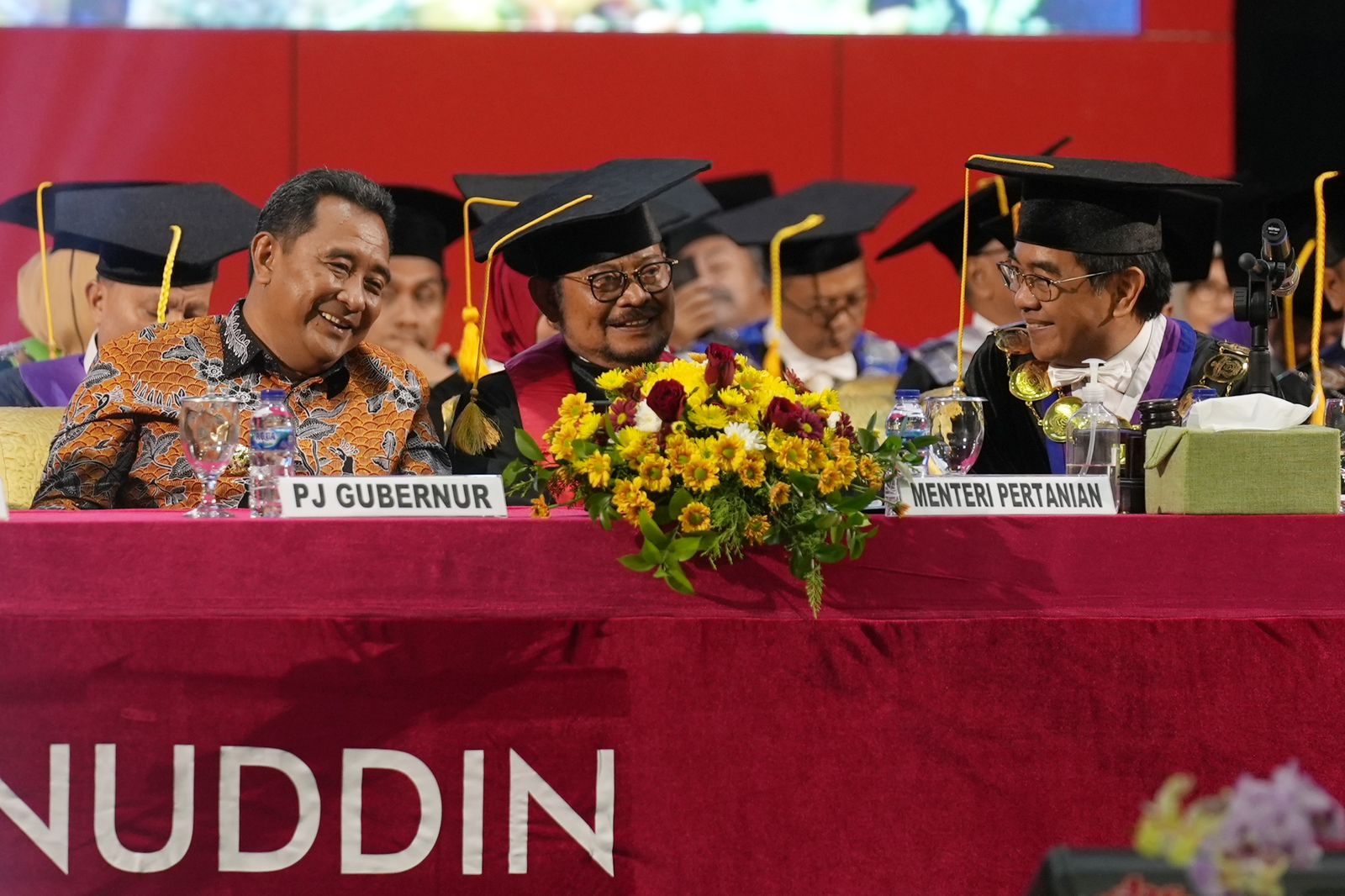 Hadiri Dies Natalis Unhas, Pj Gubernur Sulsel Harap Kampus Berkontribusi untuk Ketahanan Pangan
