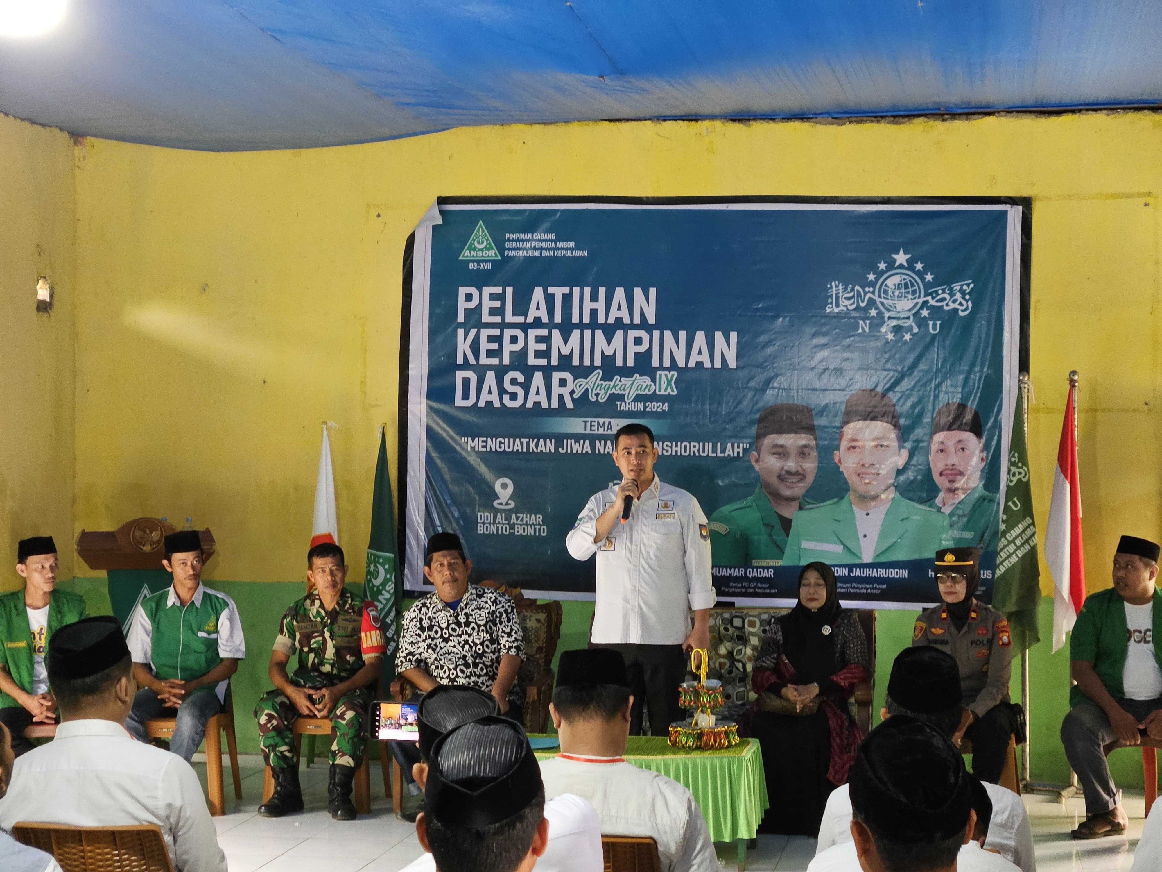 Bupati Pangkep Menghadiri Pelatihan Dasar Kepemimpinan GP Ansor Angkatan IX