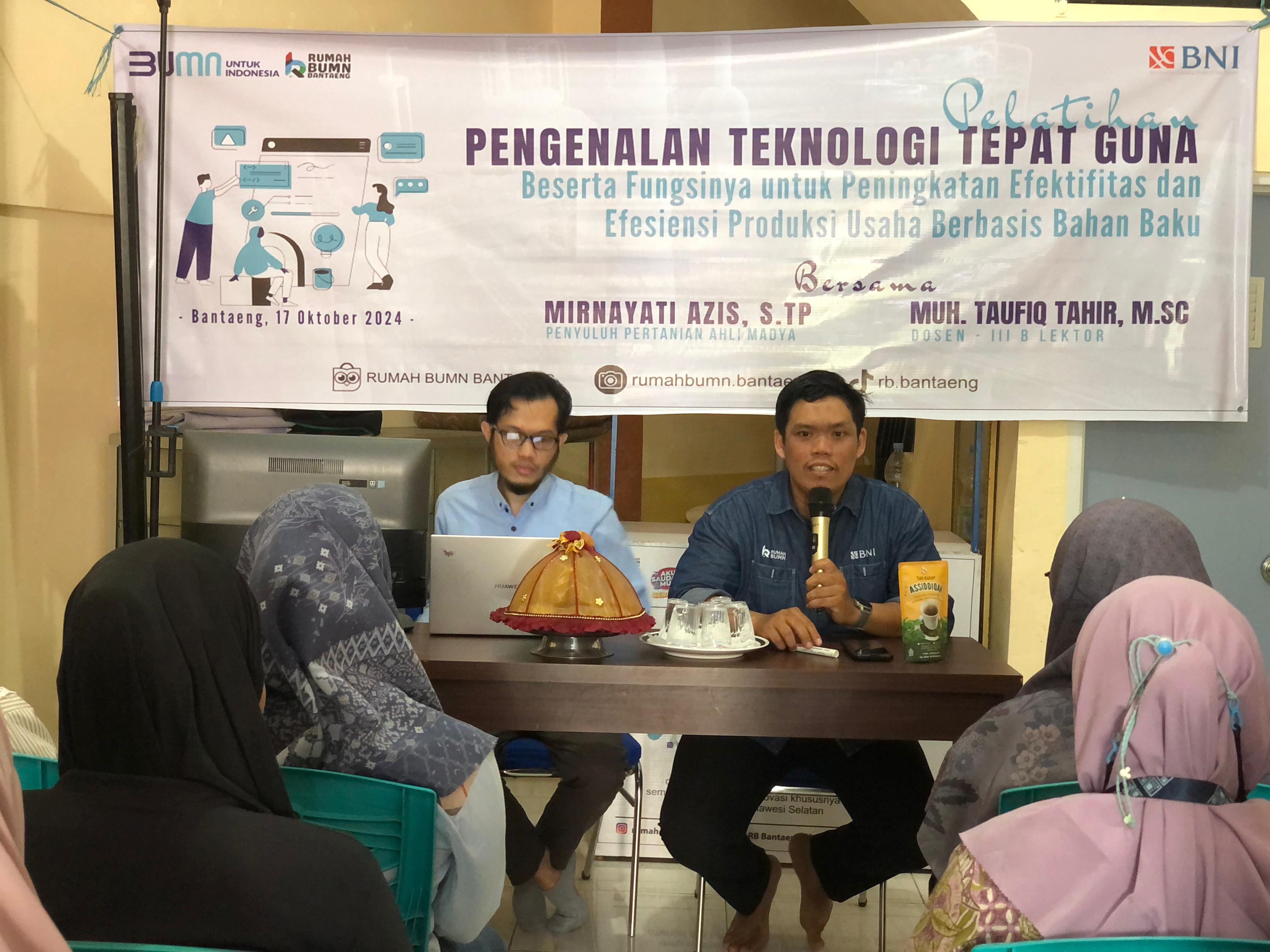 Rumah BUMN Bantaeng Gelar TTG, Sentuh Semua Sektor Usaha