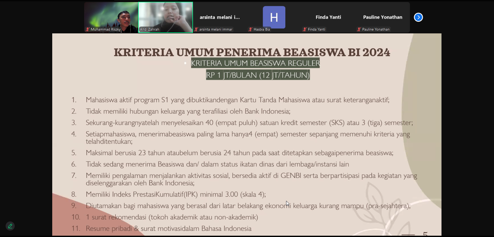 SMK Kesehatan Terpadu Mega Rezky Makassar Gelar Webinar Mengenalkan Beasiswa Bank Indonesia