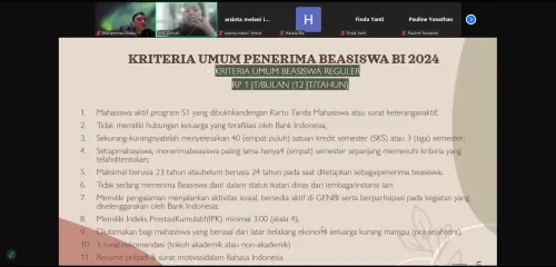 SMK Kesehatan Terpadu Mega Rezky Makassar Gelar Webinar Mengenalkan Beasiswa Bank Indonesia