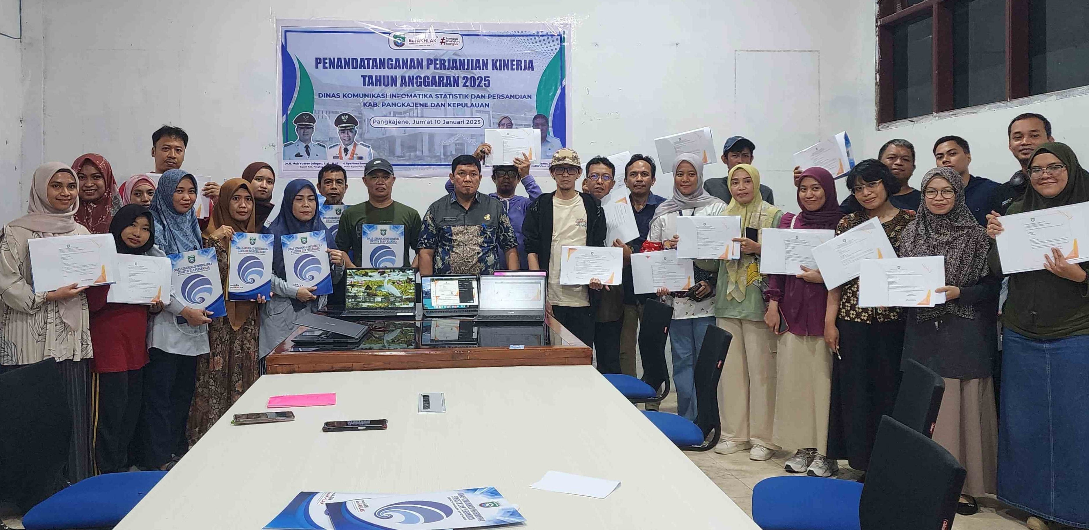 Diskominfo SP Pangkep Pionirkan Tanda Tangan Elektronik pada Fakta Integritas ASN