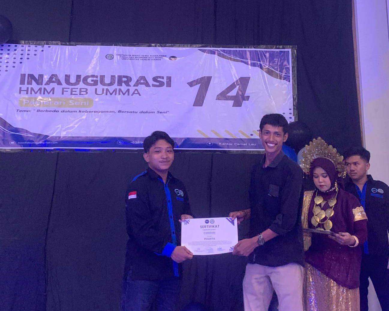 HMM FEB UMMA Gelar Inaugurasi dan Pameran Seni, Perkuat Regenerasi Kader