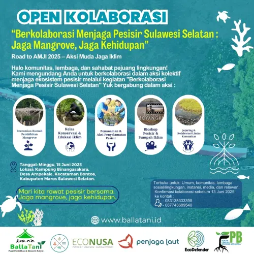 Lebih Dari Tanam: Aksi "Jaga Mangrove" di Maros Ajak Kamu Nonton Bioskop Pesisir dan Ikrar Iklim!
