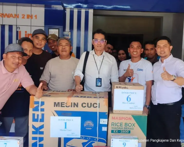 Gebyar Hadiah BRILink 2 in 1 Pangkep, Wujud Apresiasi untuk Nasabah