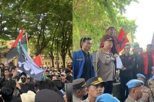 Organisasi Mahasiswa Cipayung Plus Sumenep Gelar Aksi Solidaritas ke Mapolres, Desak Keadilan untuk Affan