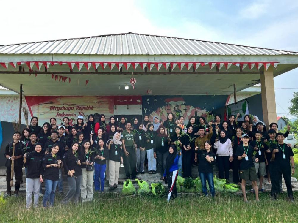 Mahasiswa UTAMA Gelar Aksi Tanam Pohon di Gowa, Dorong Kepedulian terhadap Lingkungan