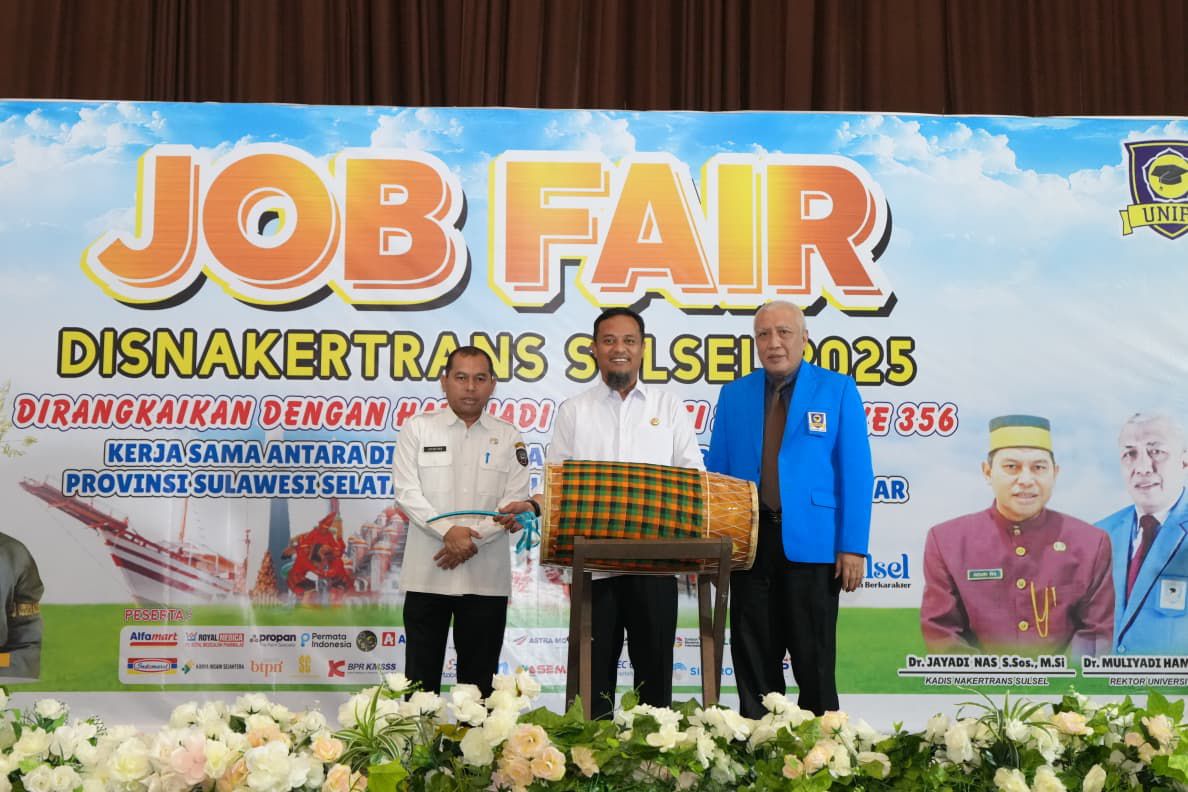 Gubernur Sulsel Resmi Buka Job Fair 2025 di Unifa Sediakan 2.000 Lowongan, Dorong Inklusivitas dan Wirausaha Muda