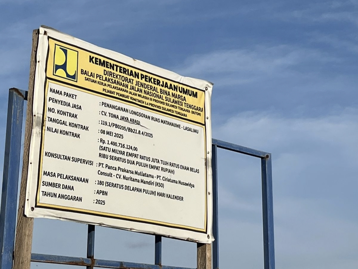 Proyek Rp 1,4 Miliar di Pesisir Buton Diduga Asal Jadi, PUSAKA Sultra desak APH melakukan audit lapangan 