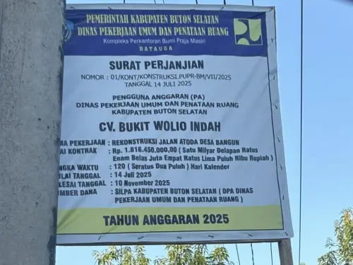PUSAKA Sultra Duga Proyek Jalan di Buton Selatan Gunakan Material Tak Sesuai Spesifikasi