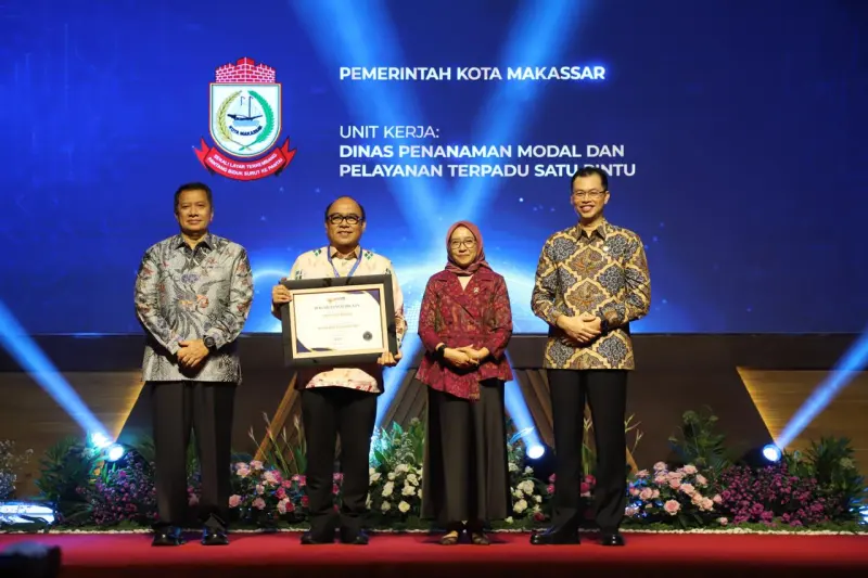 DPM-PTSP Makassar Ukir Sejarah, Raih WBK dari Menteri PANRB