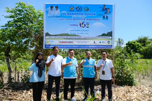 Rayakan Hari Bumi dan Hari Jadi Jeneponto, PLN Nusantara Power UP Punagaya Hijaukan Pesisir Bangkala